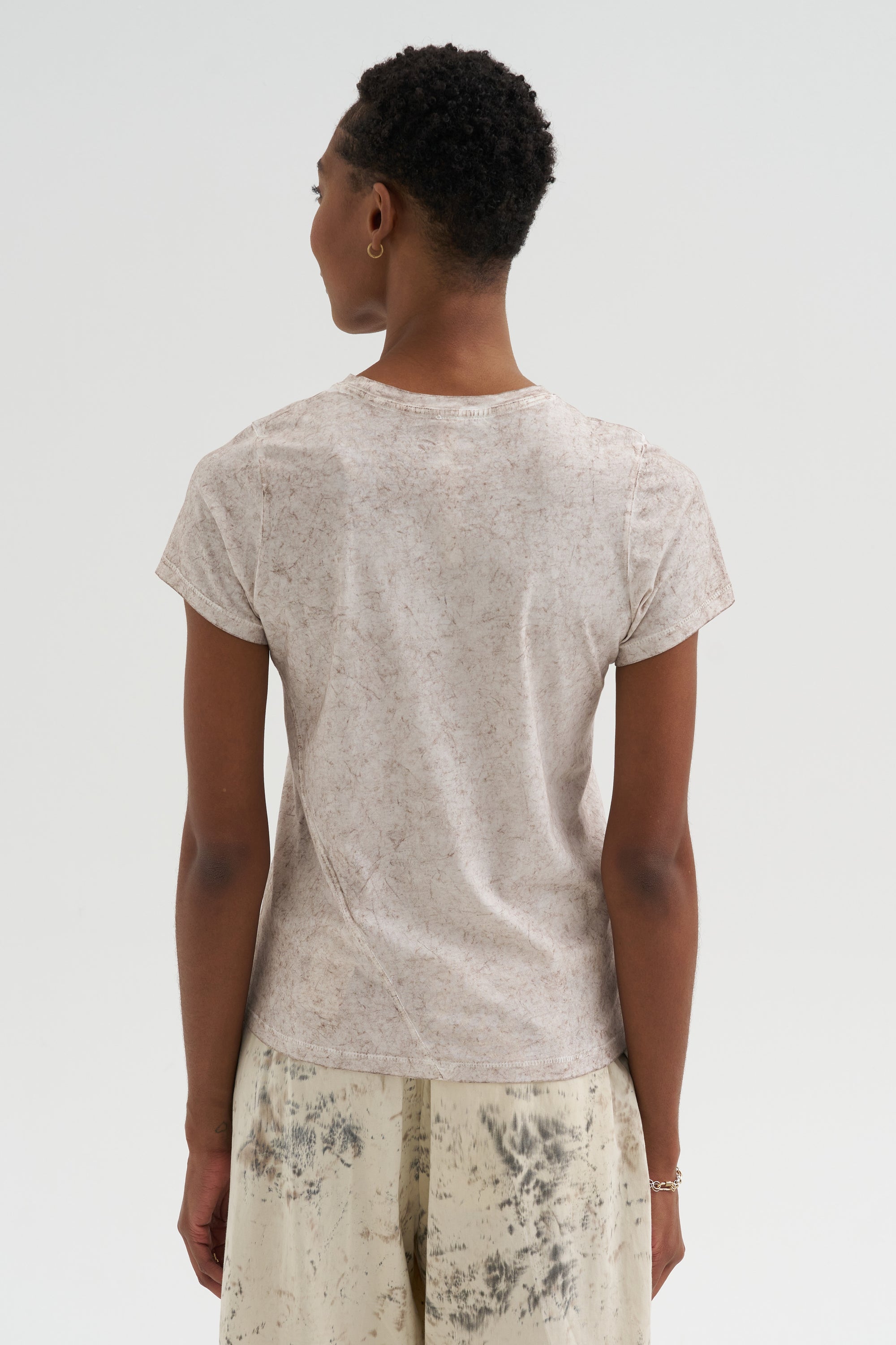 Bias Baby Tee, Bark Crackle