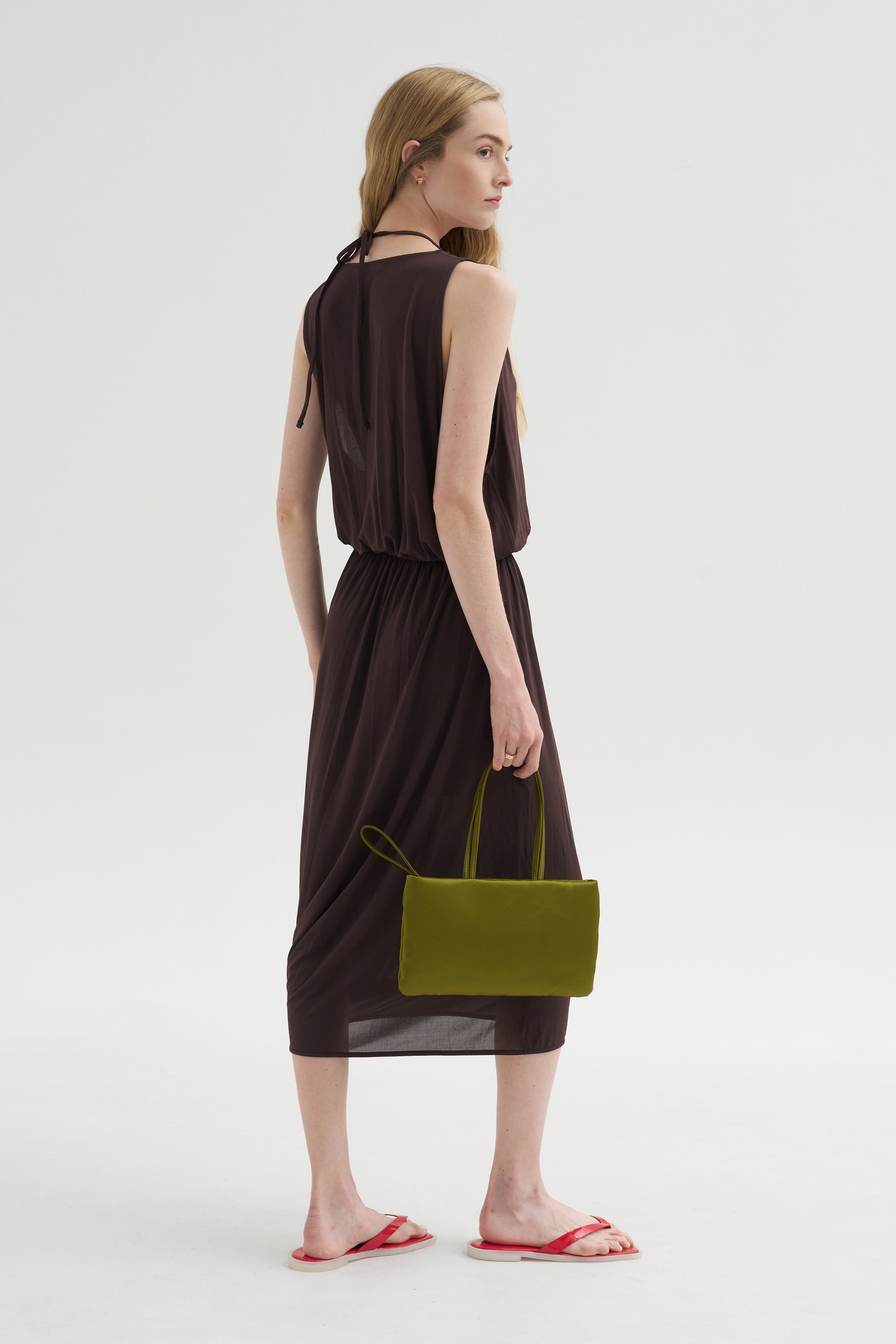Double Layer Drape Dress, Fig