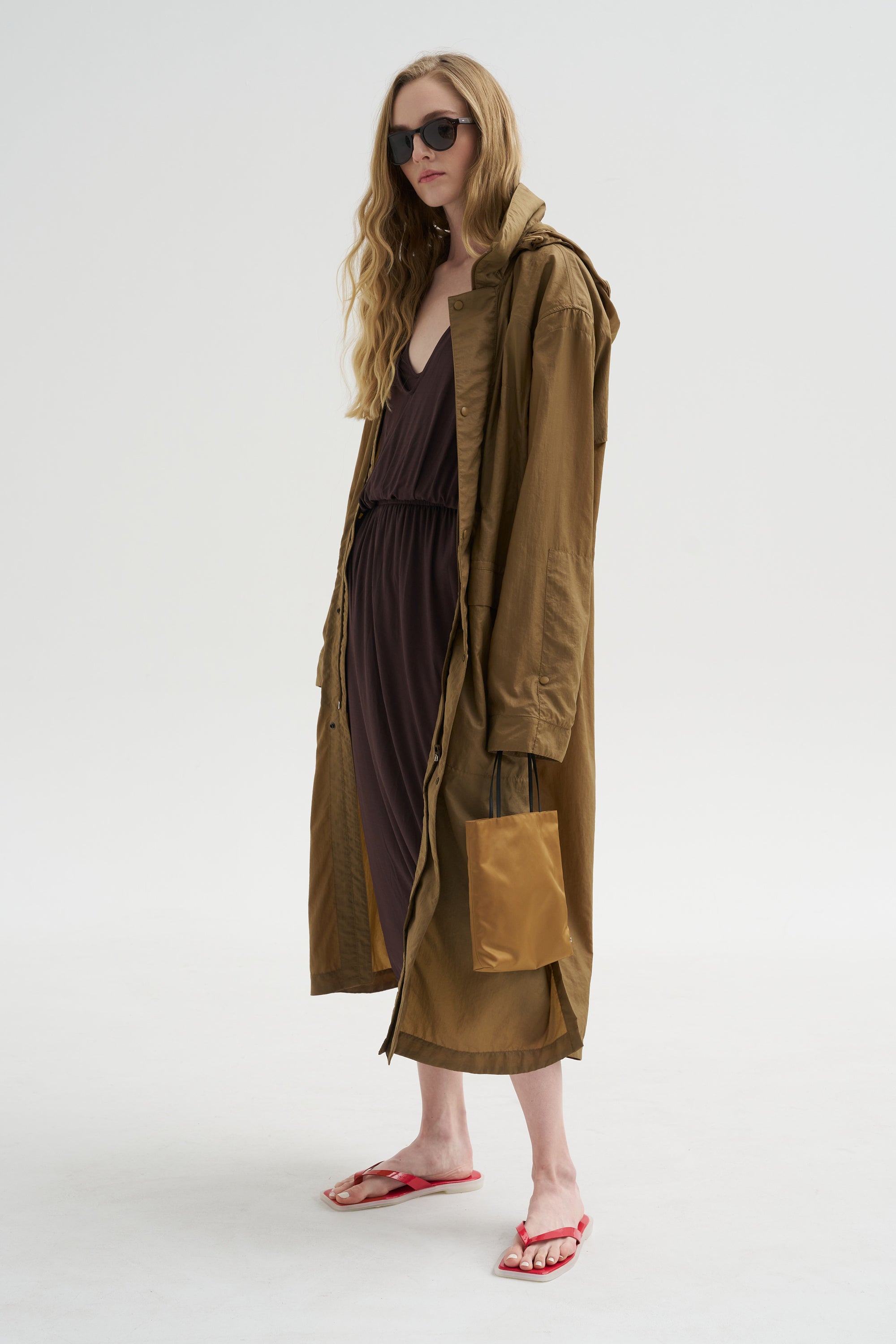 Double Layer Drape Dress, Fig