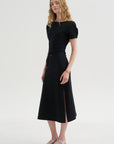 Belted Dress, Black