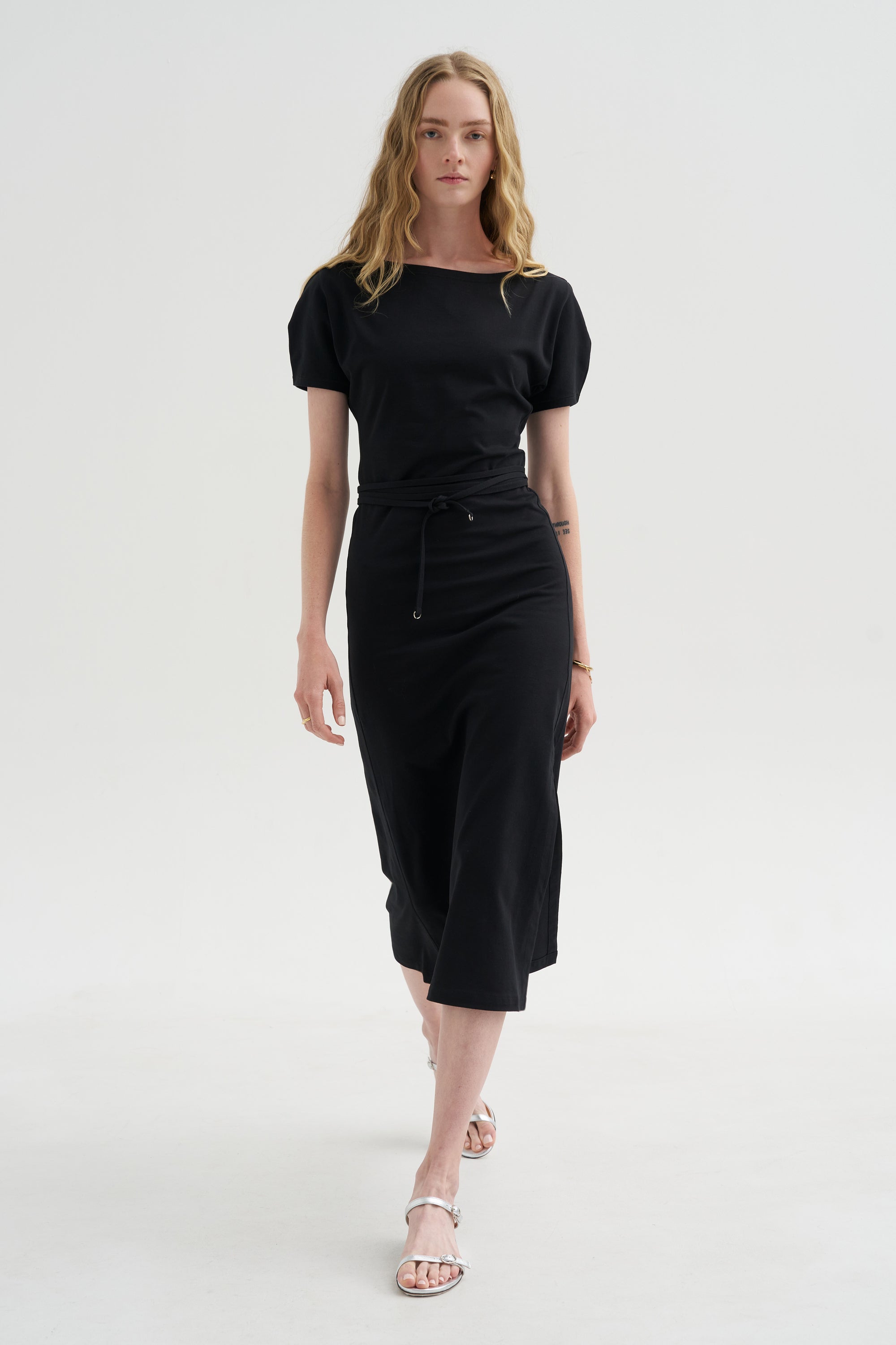 Belted Dress, Black