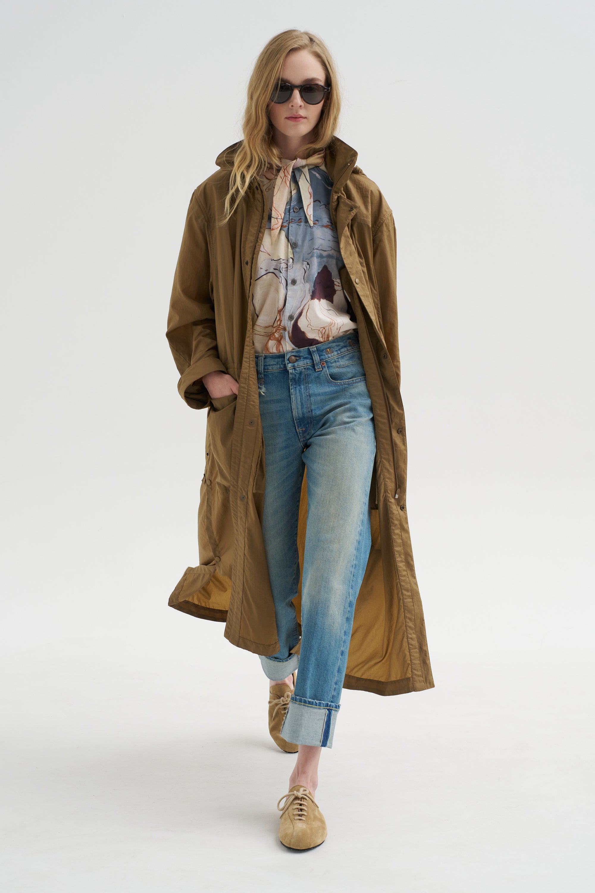 Hooded Raincoat, Cardamom
