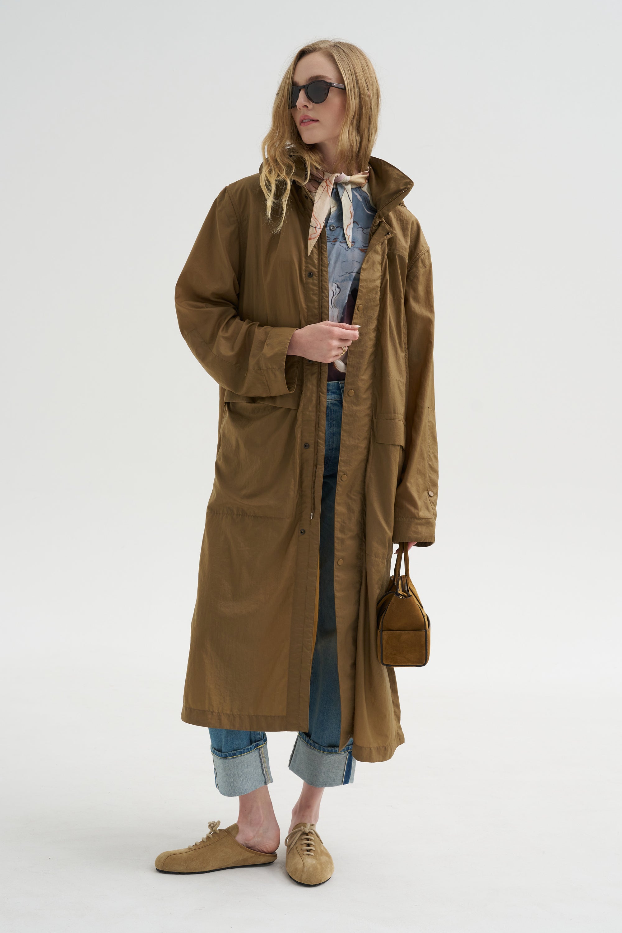Hooded Raincoat, Cardamom