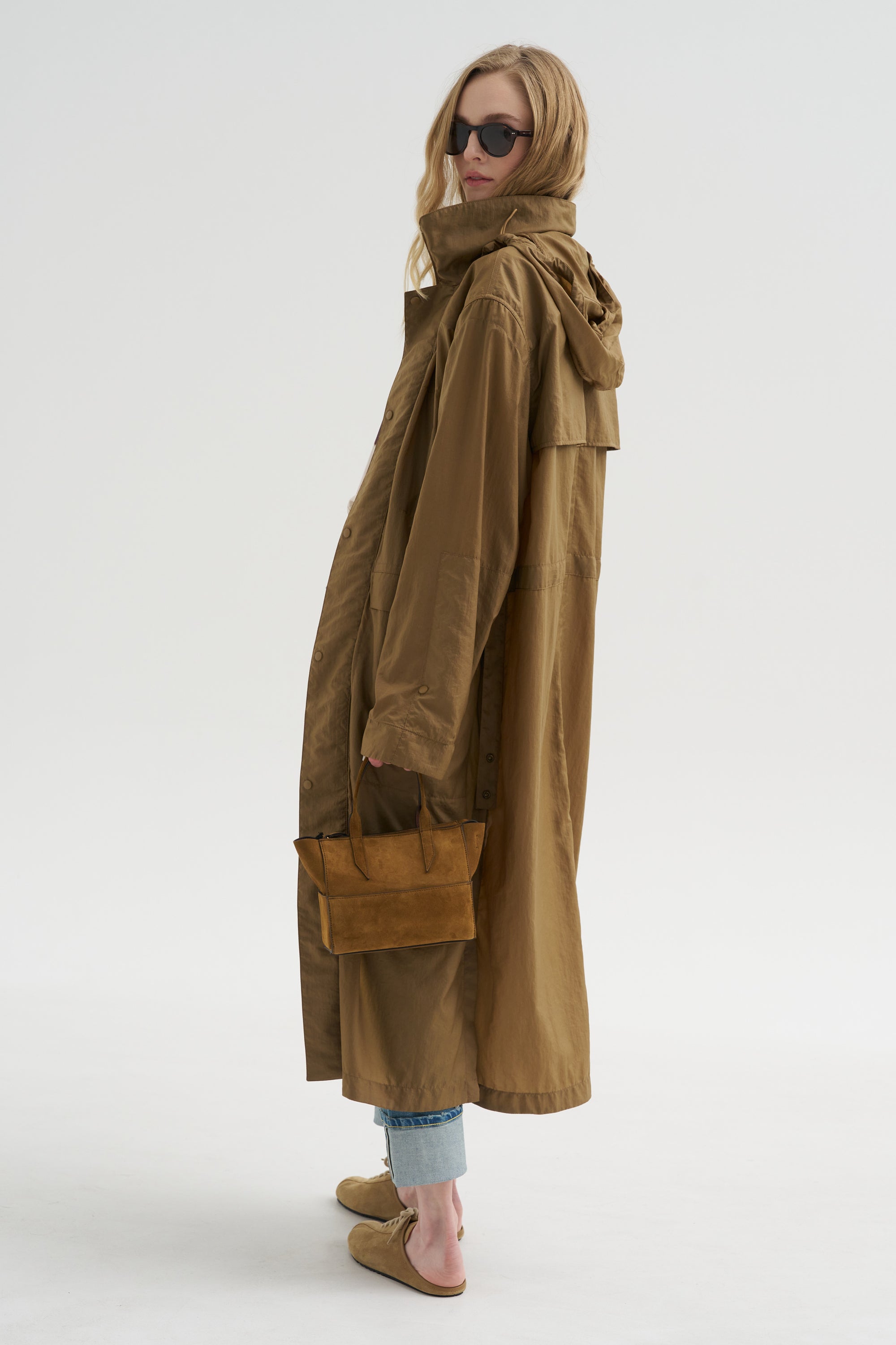 Hooded Raincoat, Cardamom