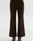 Flared Five-Pocket Pants, Ristretto