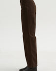 Flared Five-Pocket Pants, Ristretto
