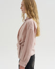 Straight Collar Twisted Shirt, Orchid