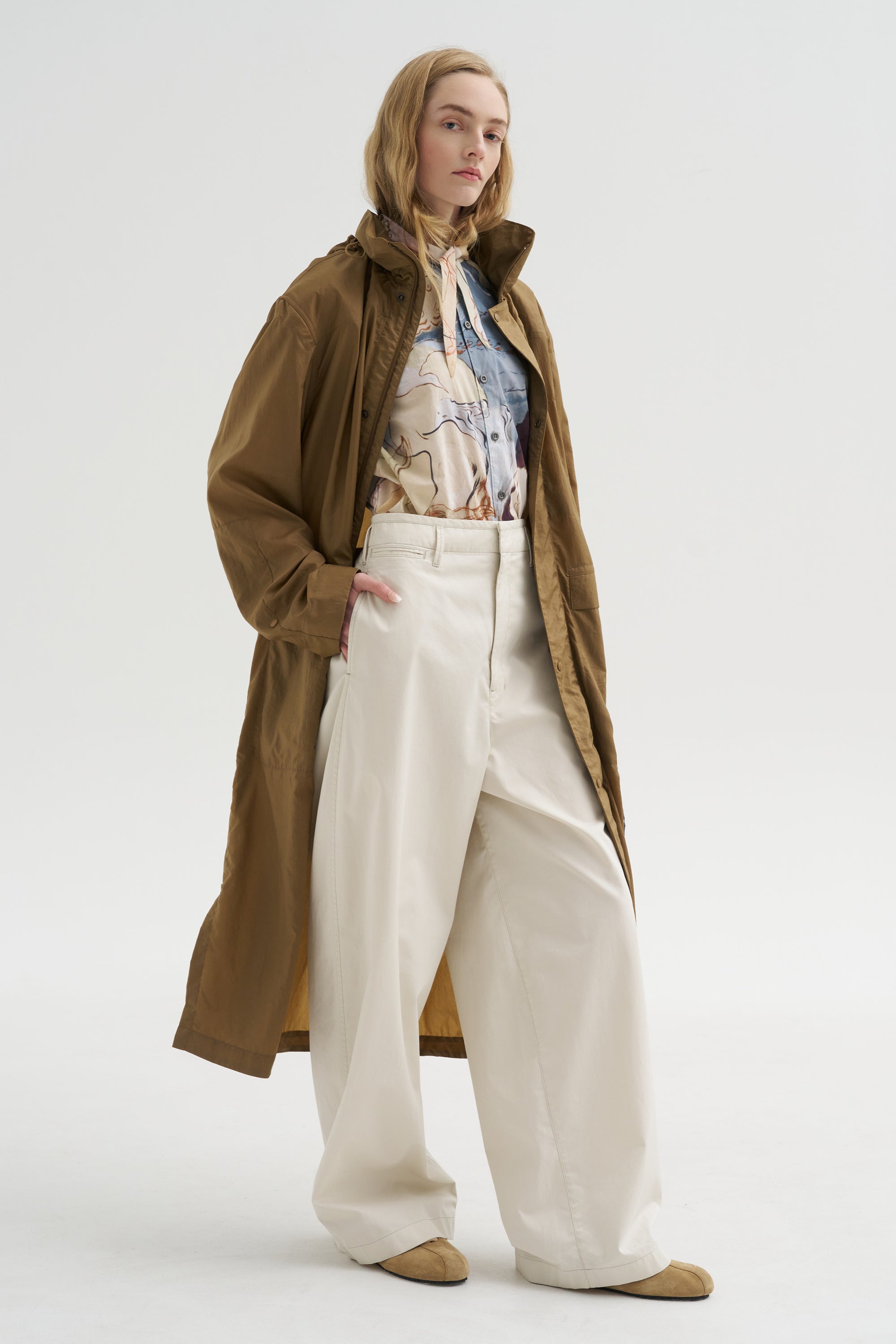 Short Sleeve Shirt With Foulard, Multicolor