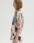 Short Sleeve Shirt With Foulard, Multicolor