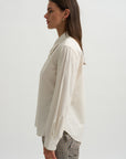 Pointed Collar Shirt, Light Cream