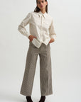 Pointed Collar Shirt, Light Cream