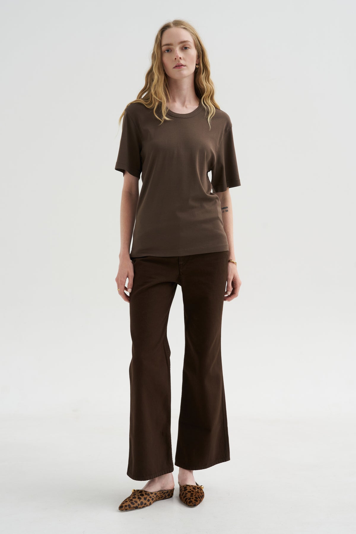 Rib T-Shirt, Carob