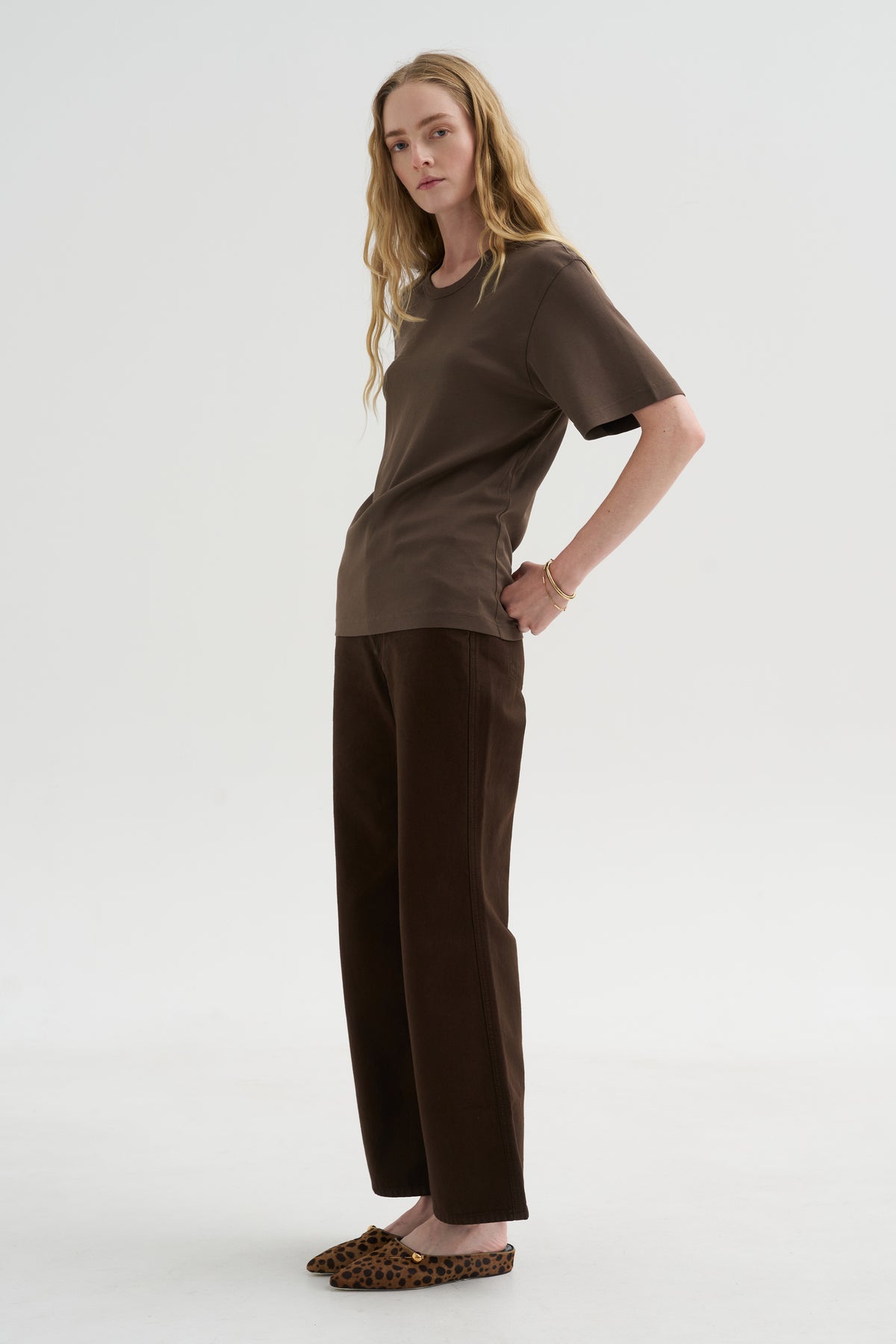 Rib T-Shirt, Carob