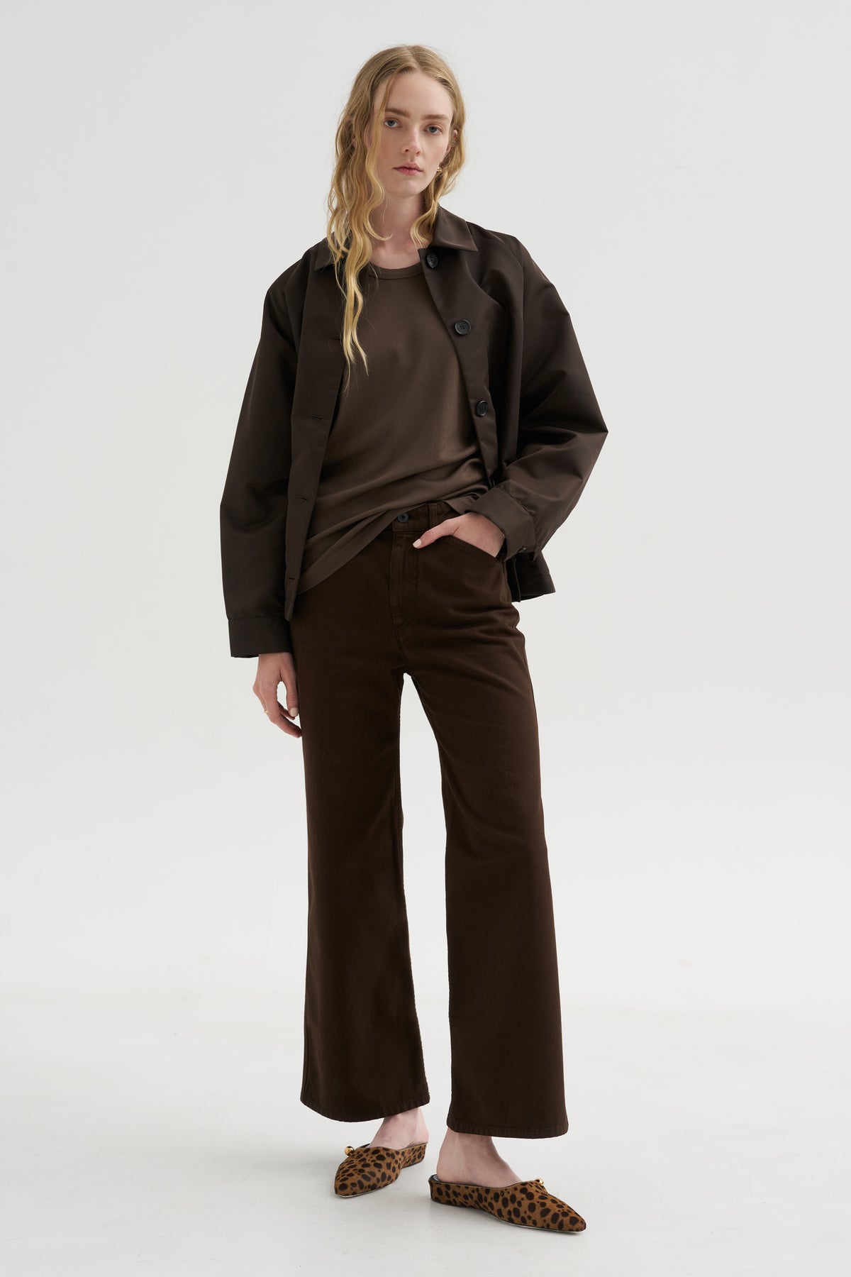 Rib T-Shirt, Carob
