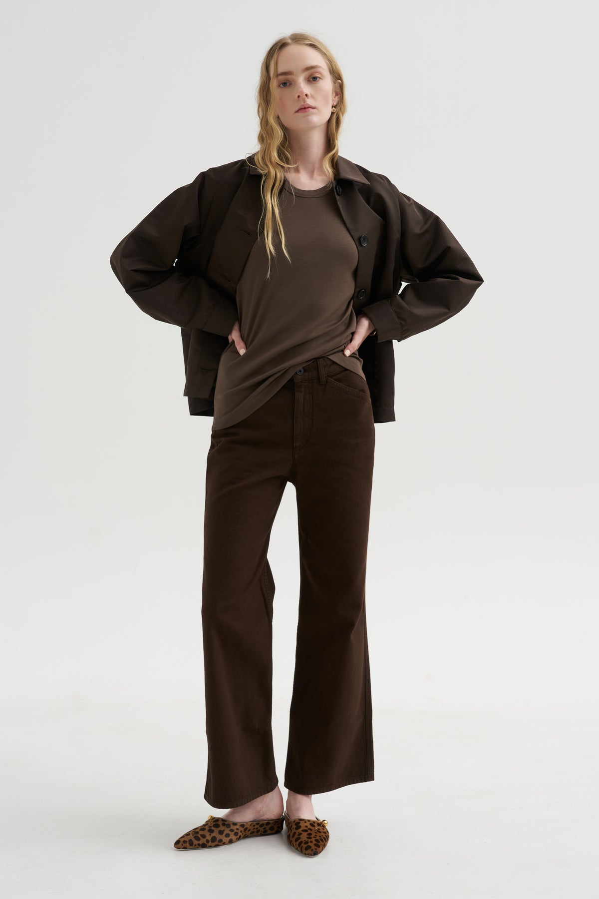Rib T-Shirt, Carob