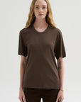 Rib T-Shirt, Carob