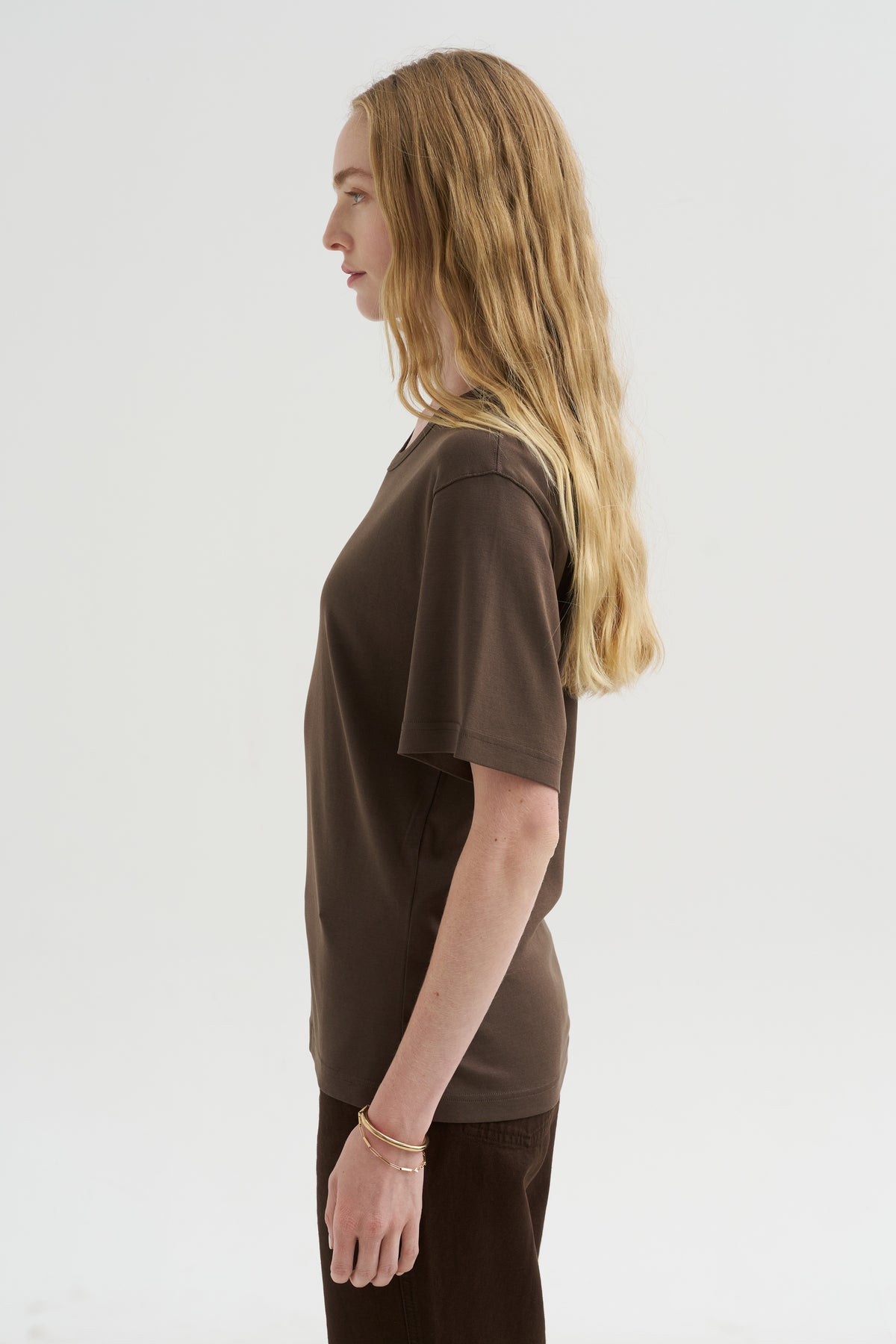 Rib T-Shirt, Carob