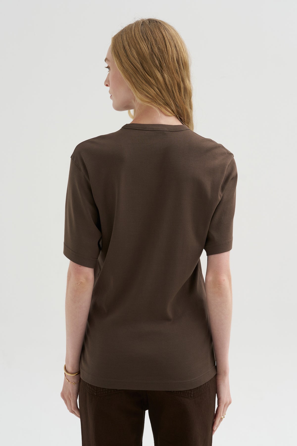 Rib T-Shirt, Carob