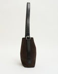 Small Belted Tote, Ebony Brown