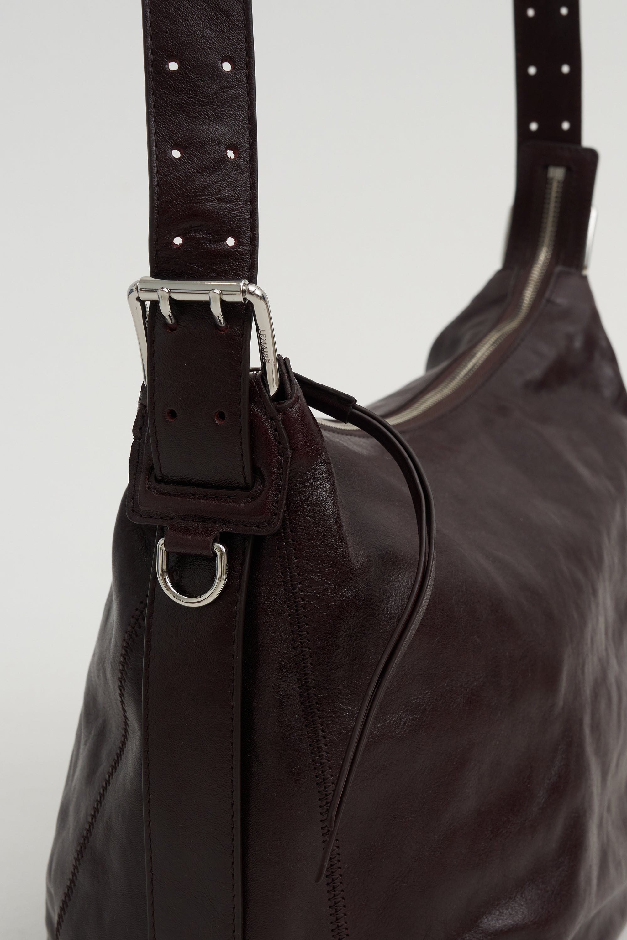 Small Belted Hobo Bag