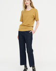 Rib T-Shirt, Ochre