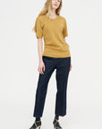 Rib T-Shirt, Ochre