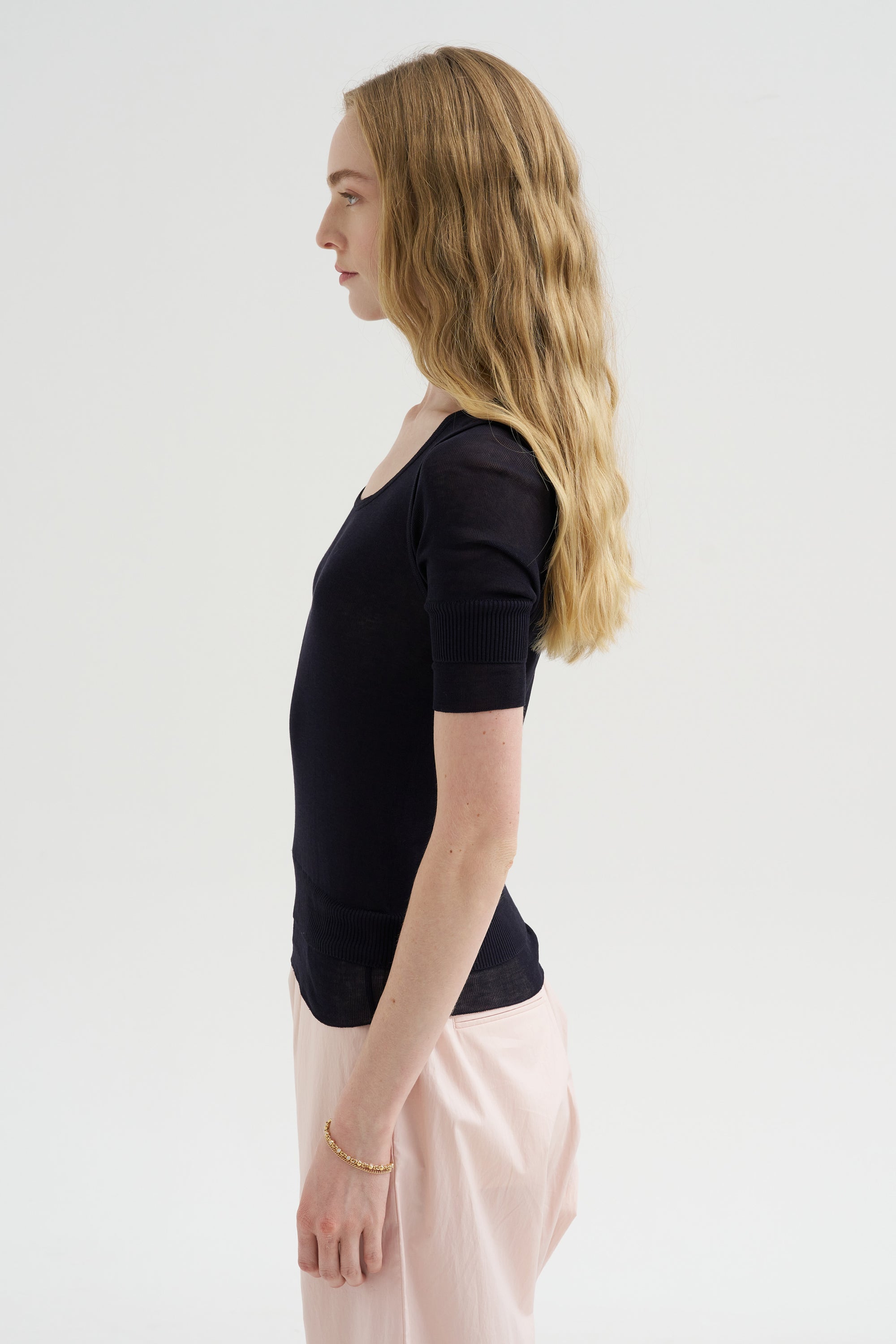 Seamless Trompe L'oeil Top, Midnight
