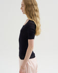Seamless Trompe L'oeil Top, Midnight