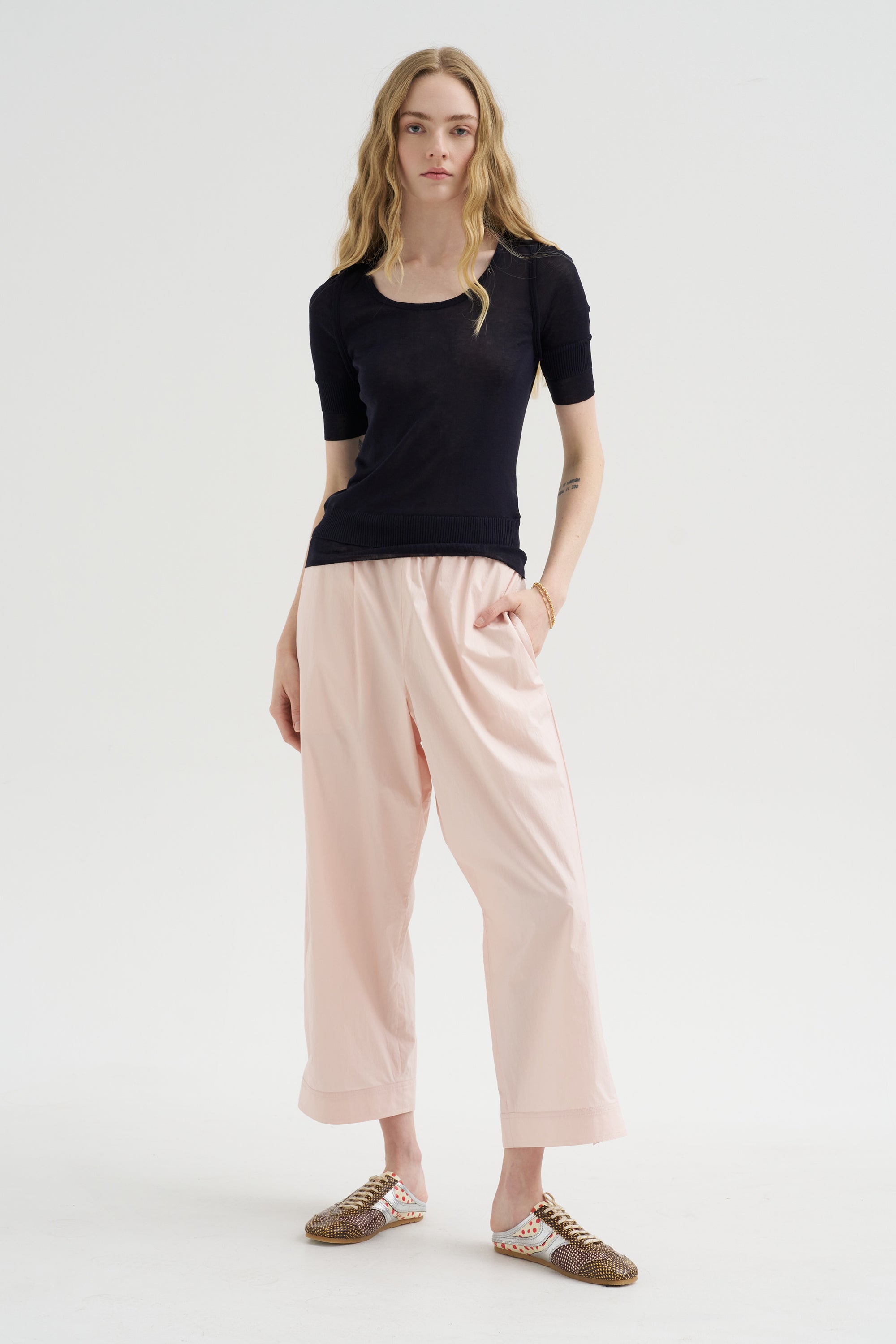 Seamless Trompe L'oeil Top, Midnight