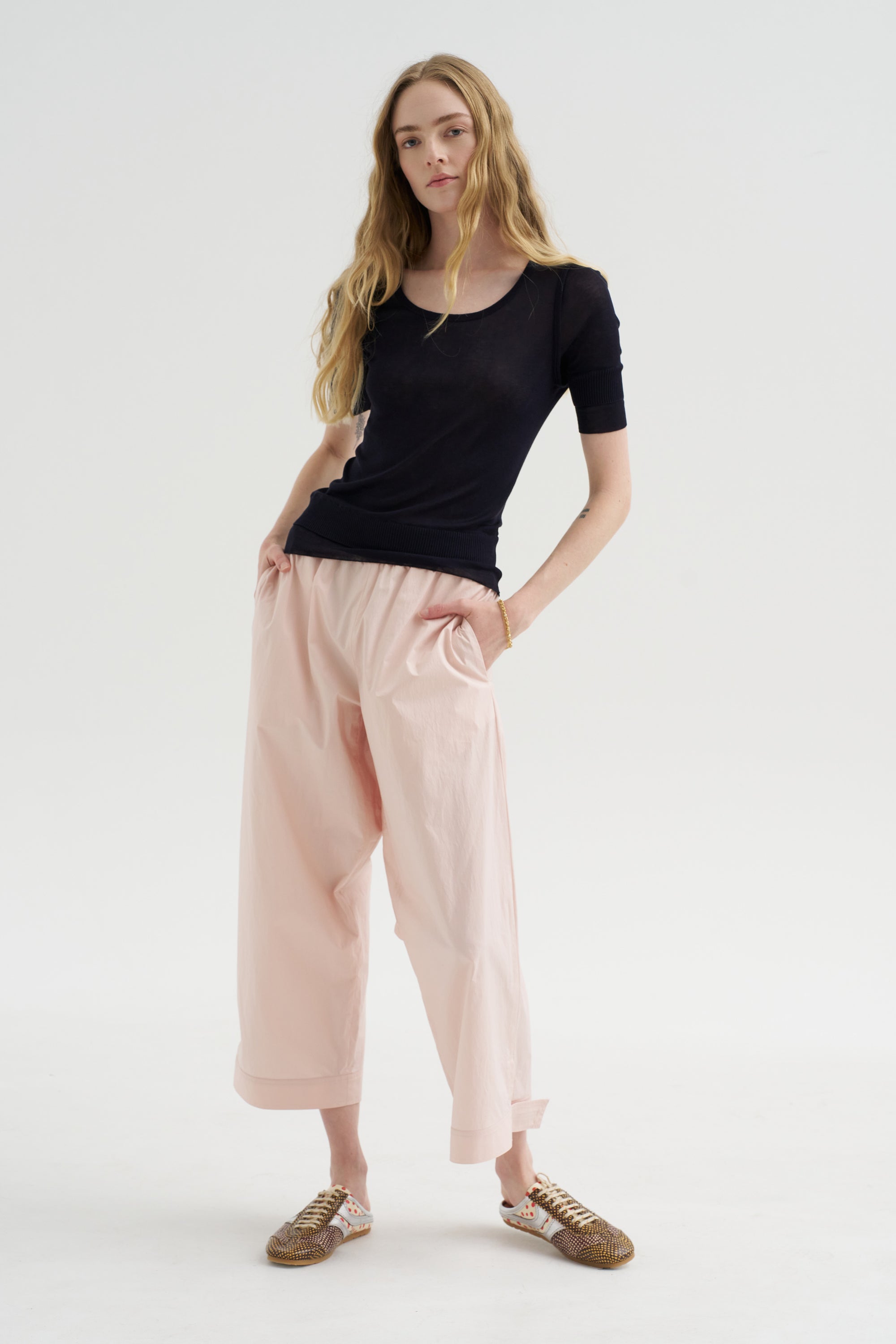 Seamless Trompe L'oeil Top, Midnight