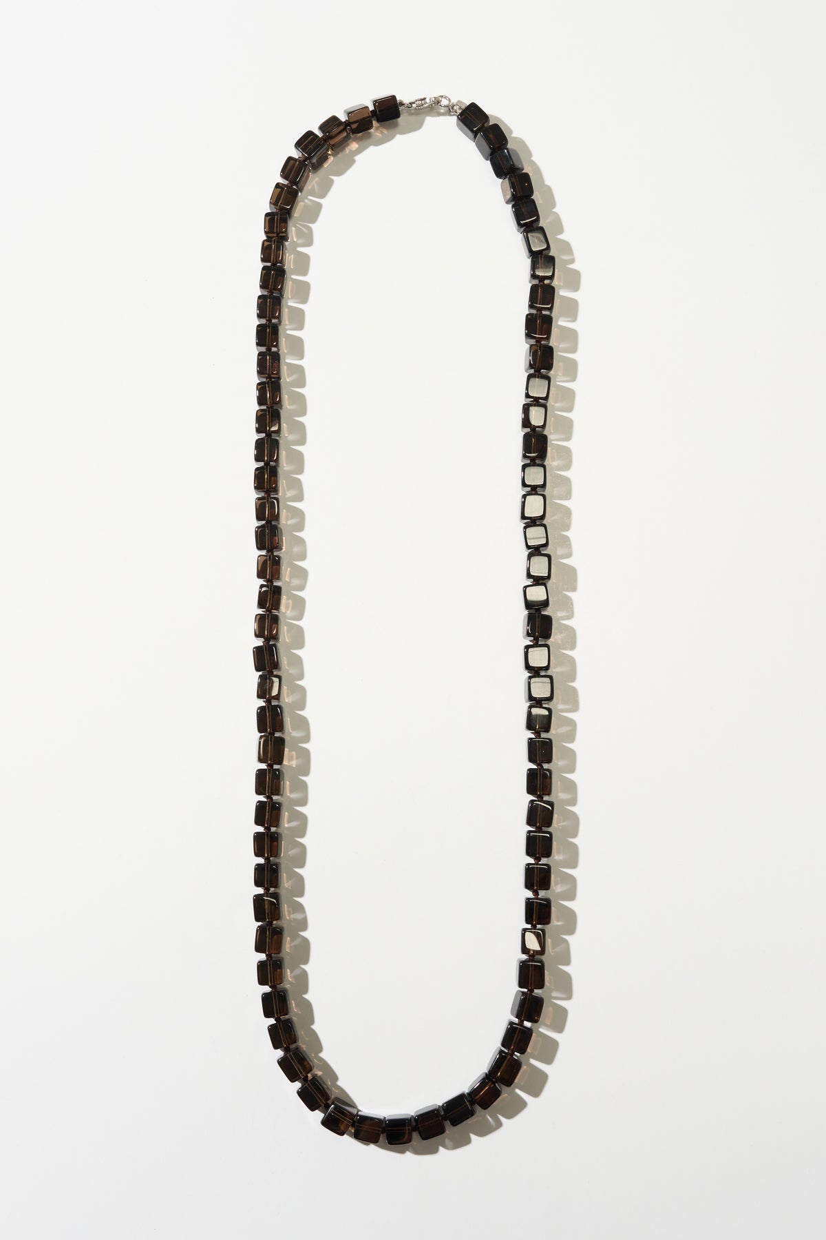 Tina Cube Necklace, Smoky Quartz