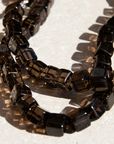 Tina Cube Necklace, Smoky Quartz