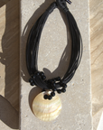Ivory Eclipse Pendant, Black