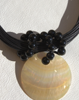 Ivory Eclipse Pendant, Black