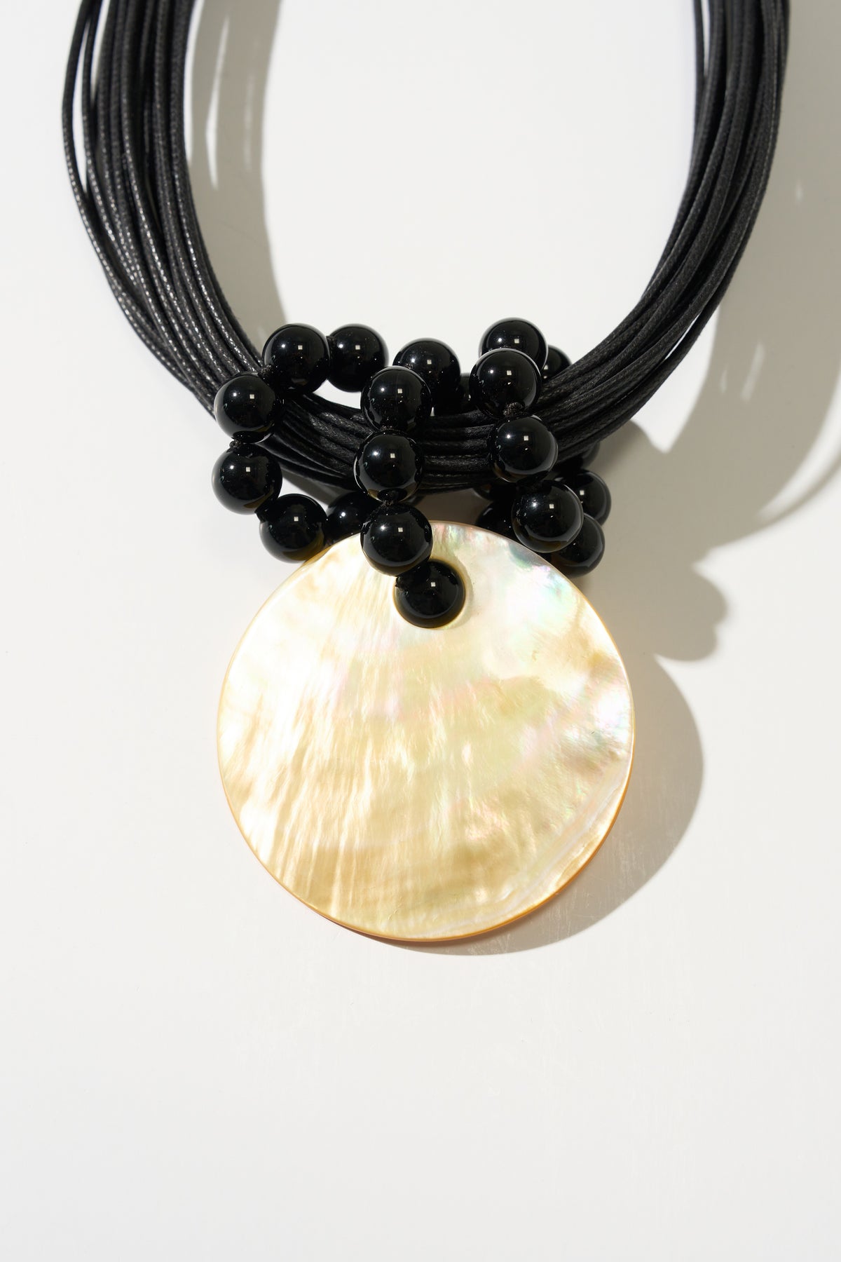 Ivory Eclipse Pendant, Black