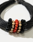 Dunand Sculptural Necklace, Red Coral