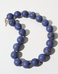 Beaded Necklace, Dumortierite & Ruby