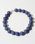 Beaded Necklace, Dumortierite & Ruby