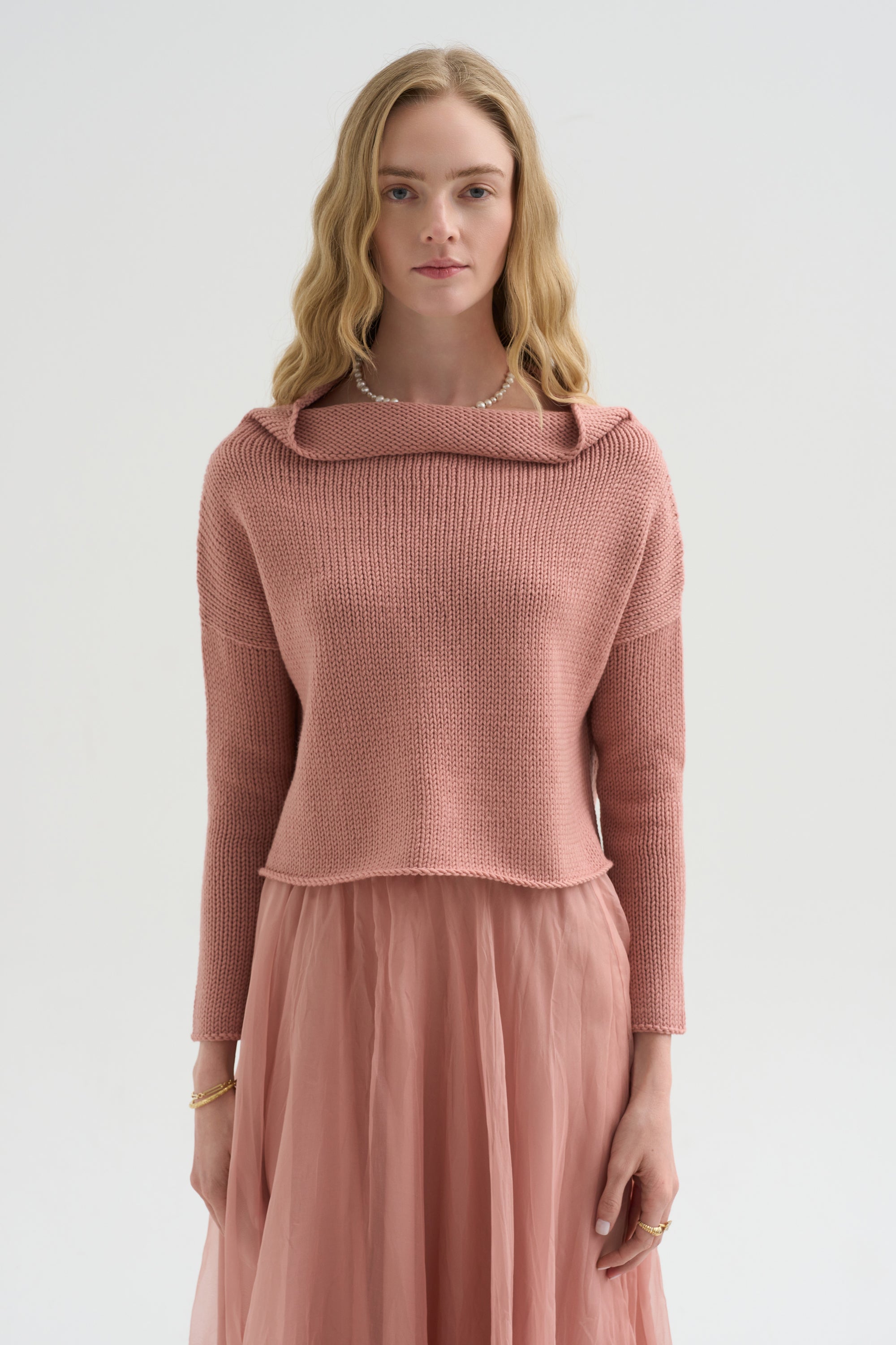 Merino Sweater, Blush