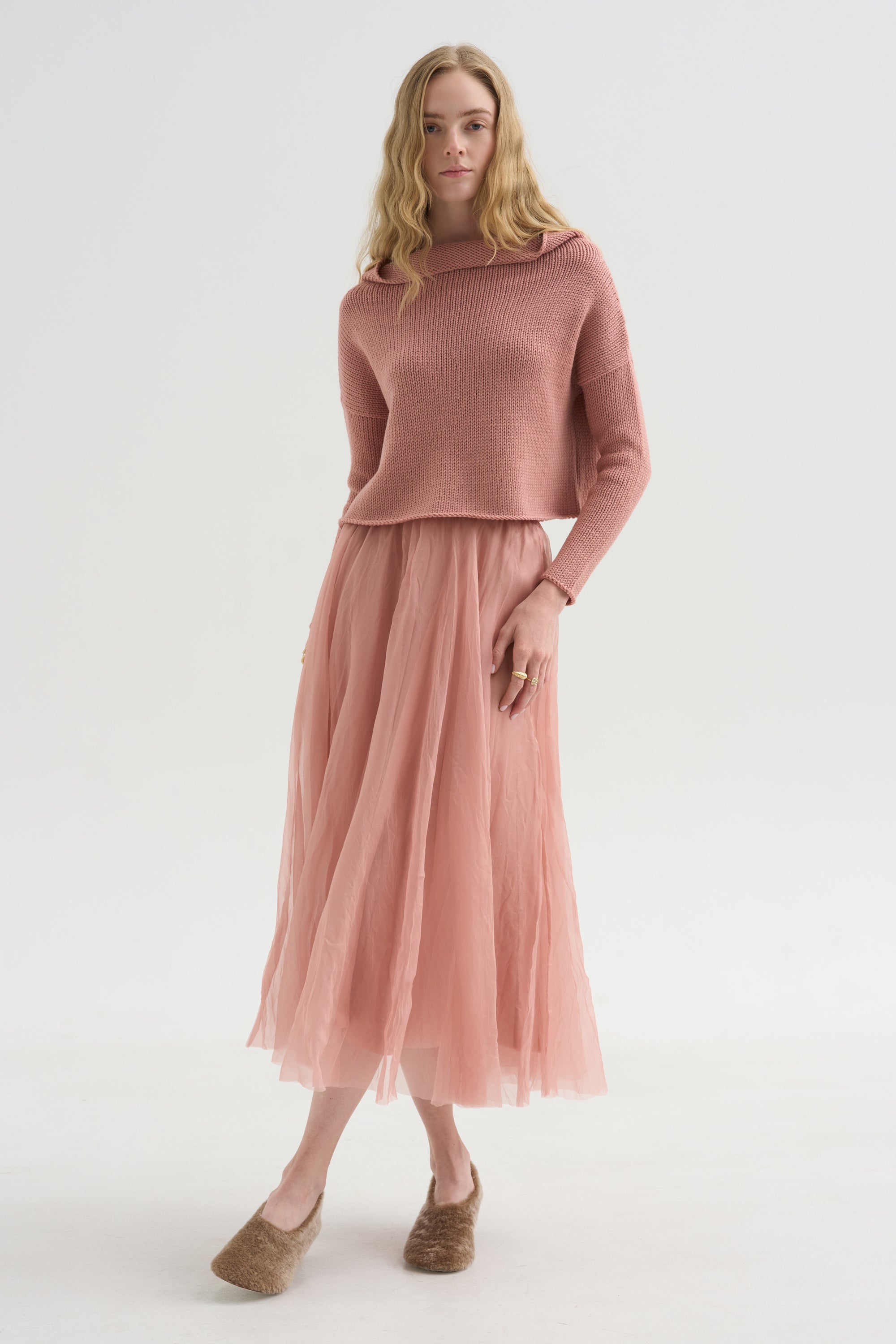 Merino Sweater, Blush
