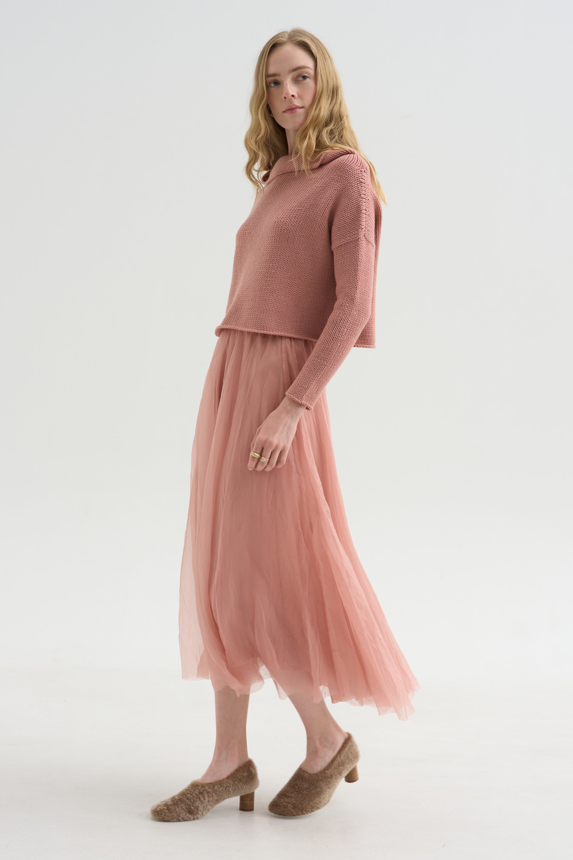 Merino Sweater, Blush