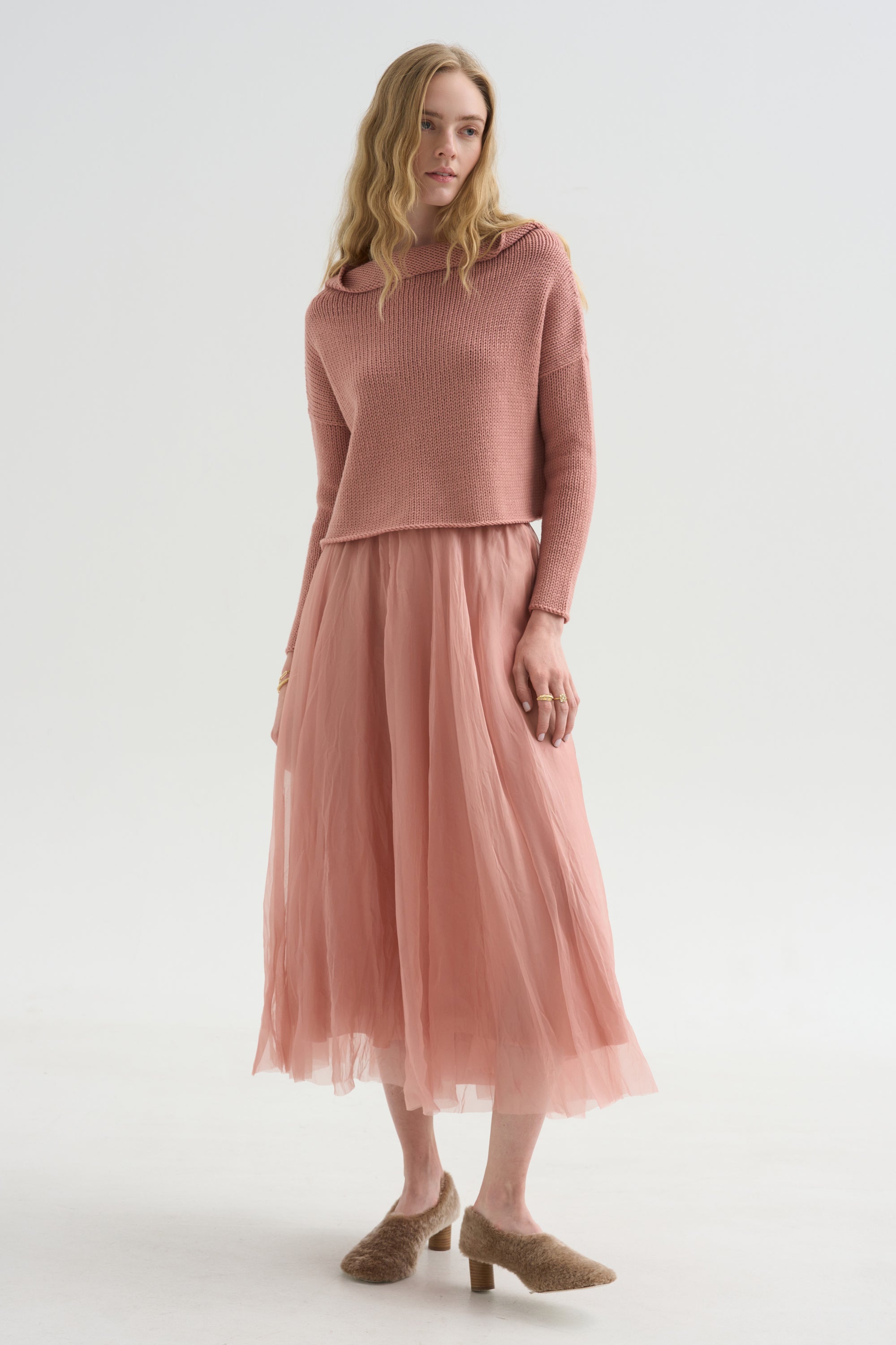 Merino Sweater, Blush