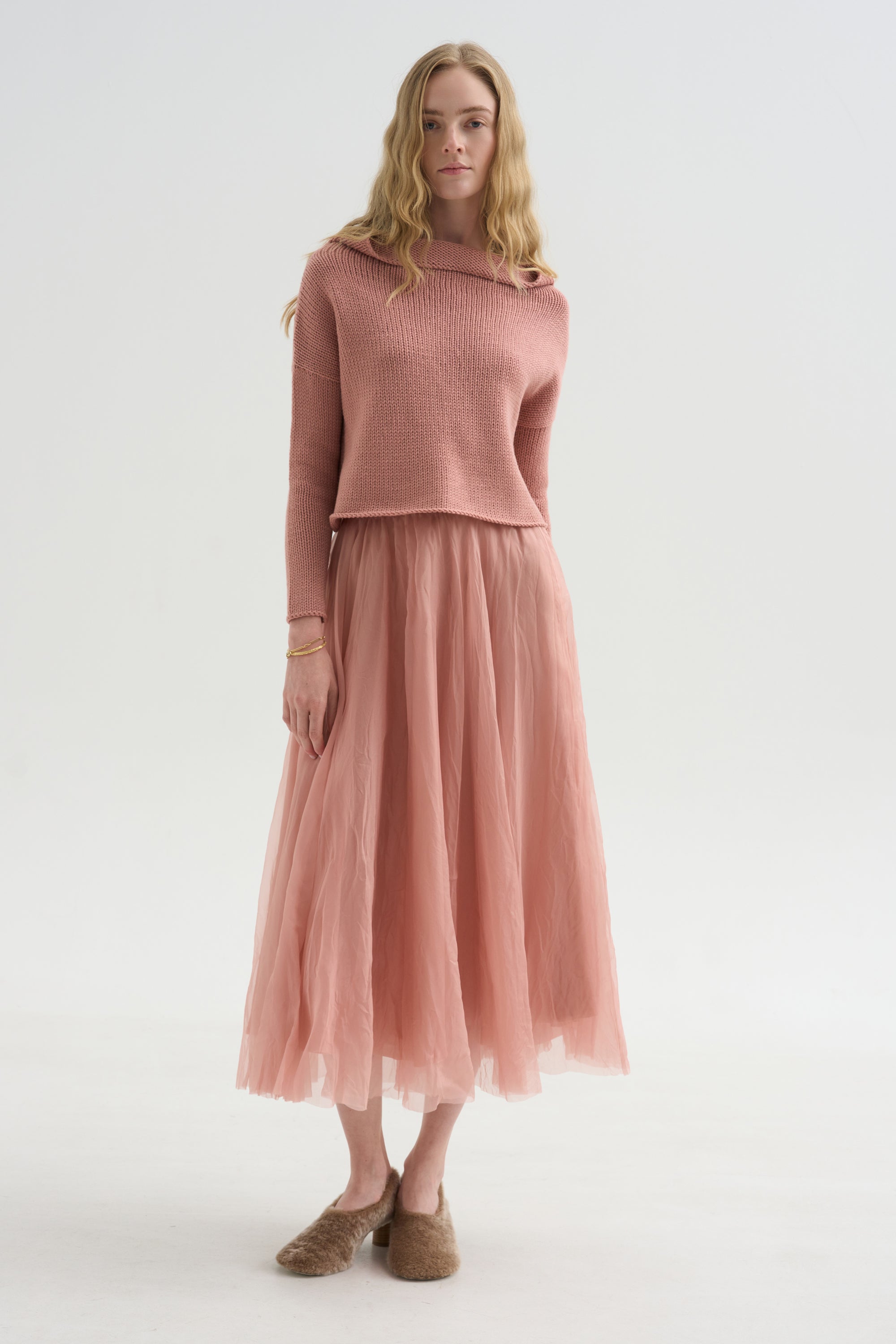 Merino Sweater, Blush
