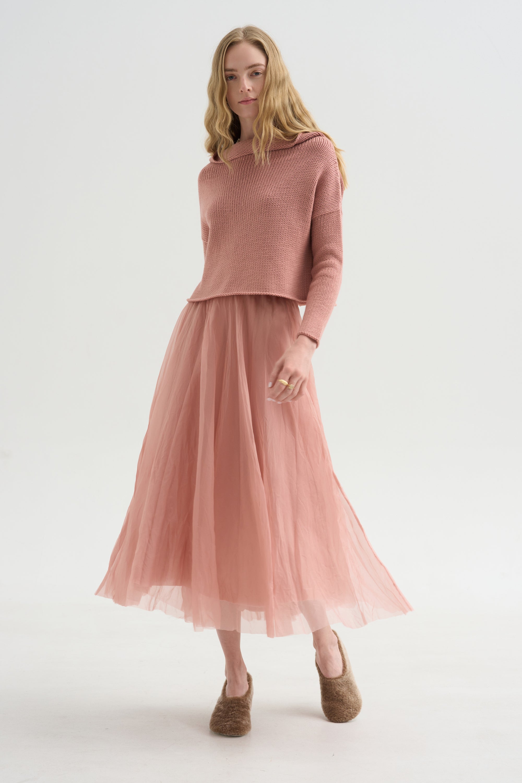 Merino Sweater, Blush