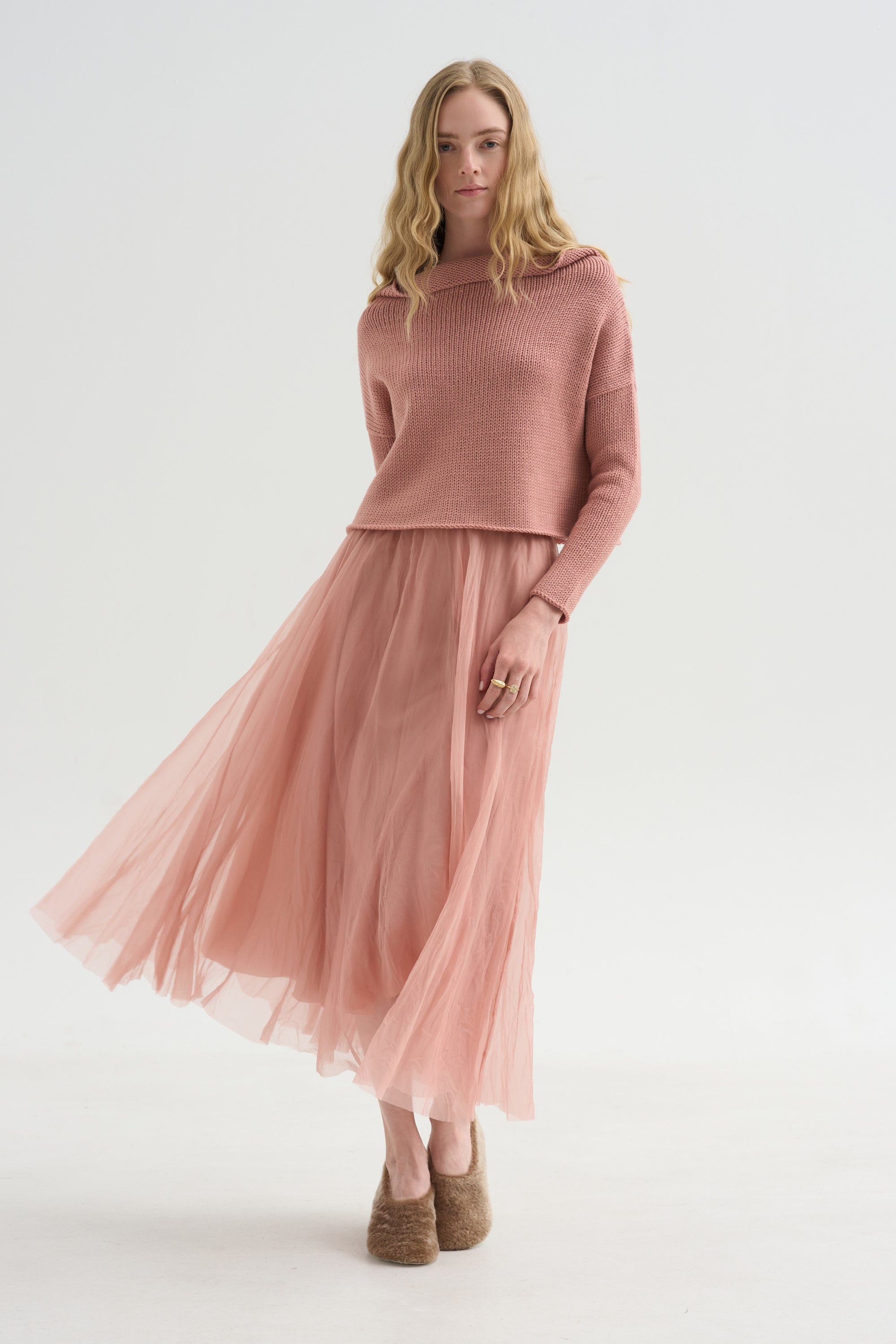 Merino Sweater, Blush