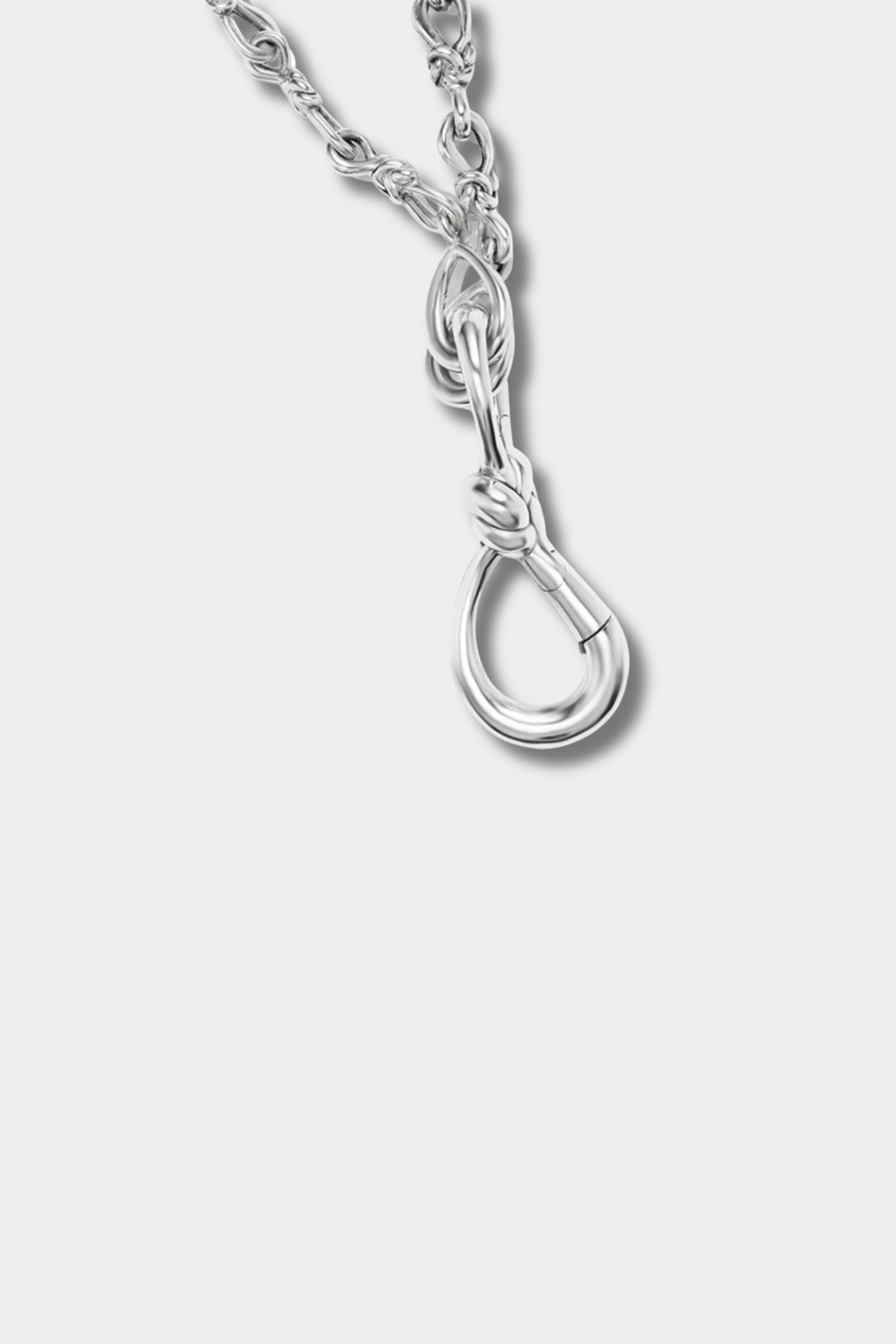 True Lover's Knot Handmade Chain, Silver