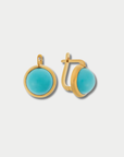Large Plug Earrings, Turquoise