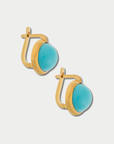 Large Plug Earrings, Turquoise