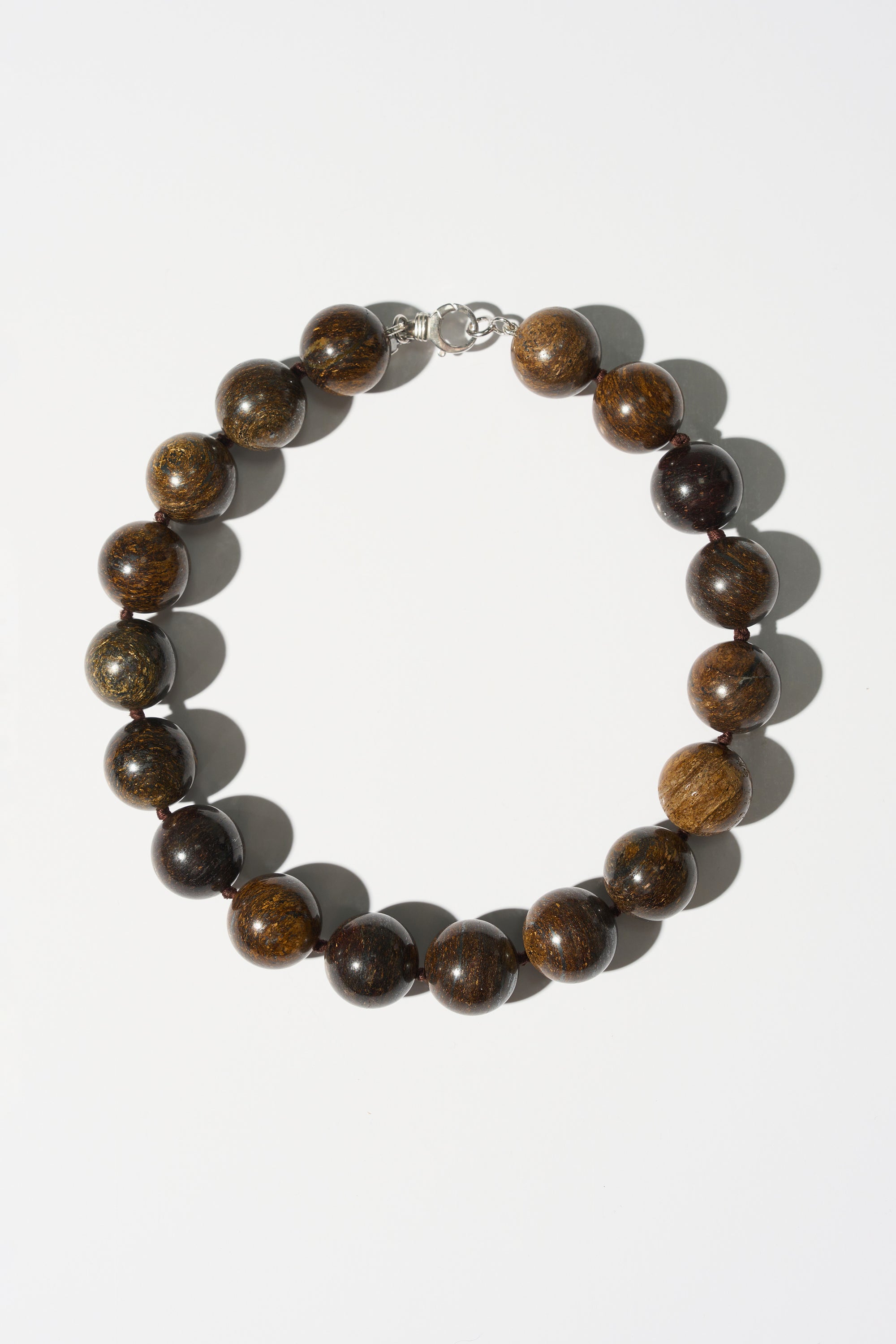 Bronzite Boule Collar
