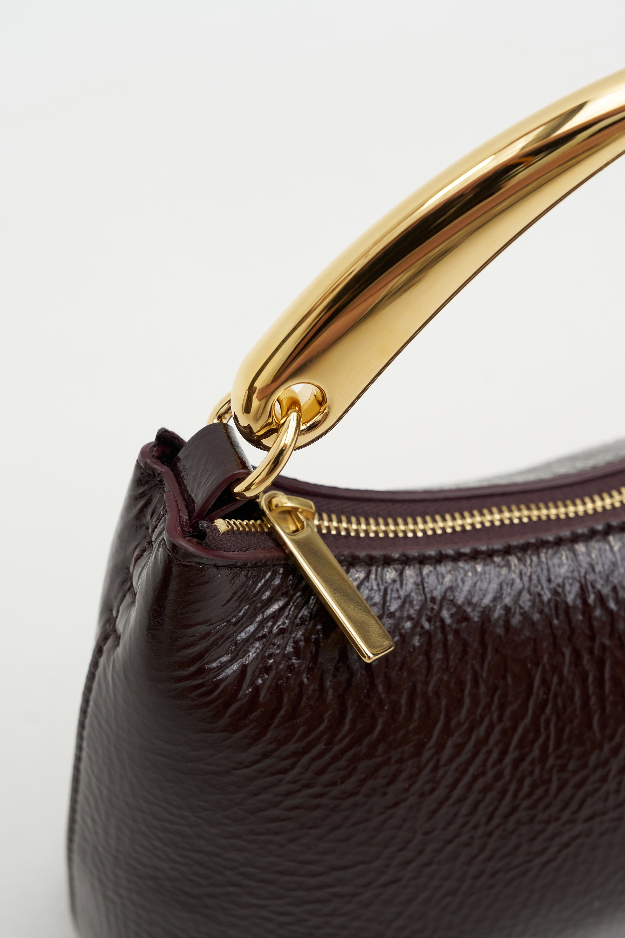 Metal Handle Rhea, Aubergine Naplak